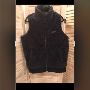 Patagonia Navy Pile Fleece Vest XL